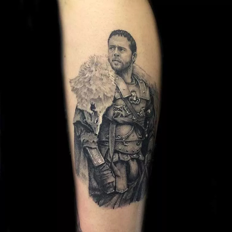realistische Gladiator tattoo