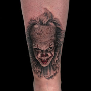 Pennywise realsitic Tattoo Muenchen