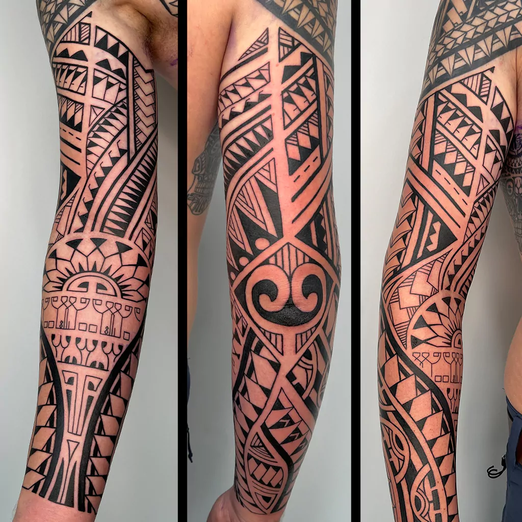sleeve maori tattoo münchen